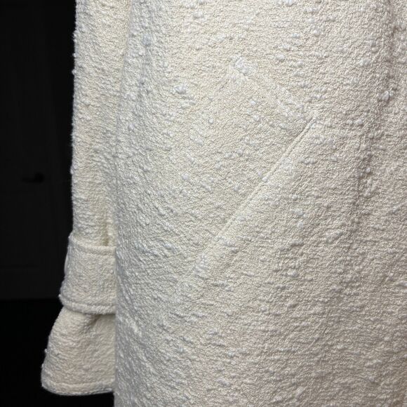 Banana Republic Womens Boucle Tweed Moto Jacket Balmacaan NWT Cream Ivory XS - Picture 5 of 14